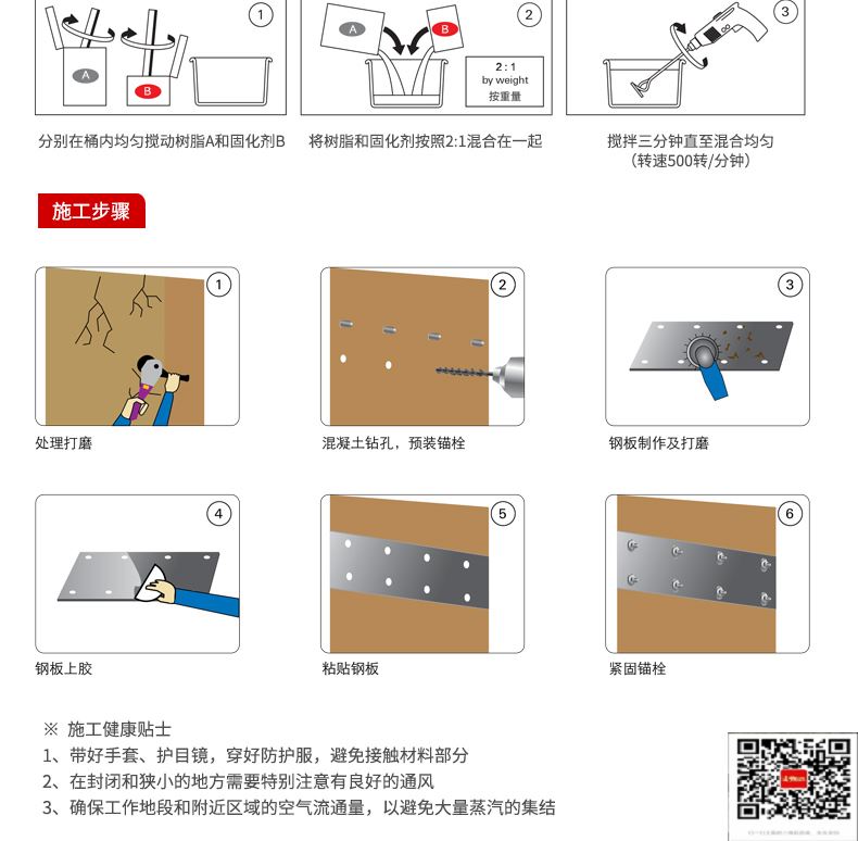 包钢邦溪镇粘钢加固施工过程